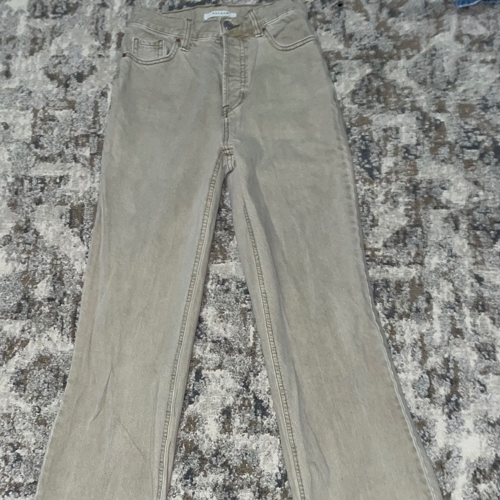 PacSun high waisted flared khaki jeans